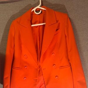 Express Vibrant Orange Women's Blazer